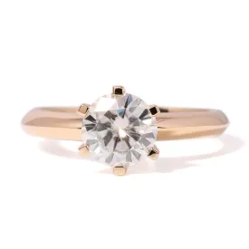 14K 585 Yellow Gold 2ct Diamond Mount Ring