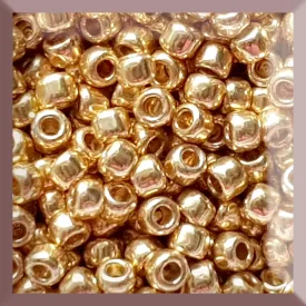 8/0 TR-PF557 Starlight Gold Galvanized Permanent Finish 10g/30g Round Toho Seed Beads - Beading Supply