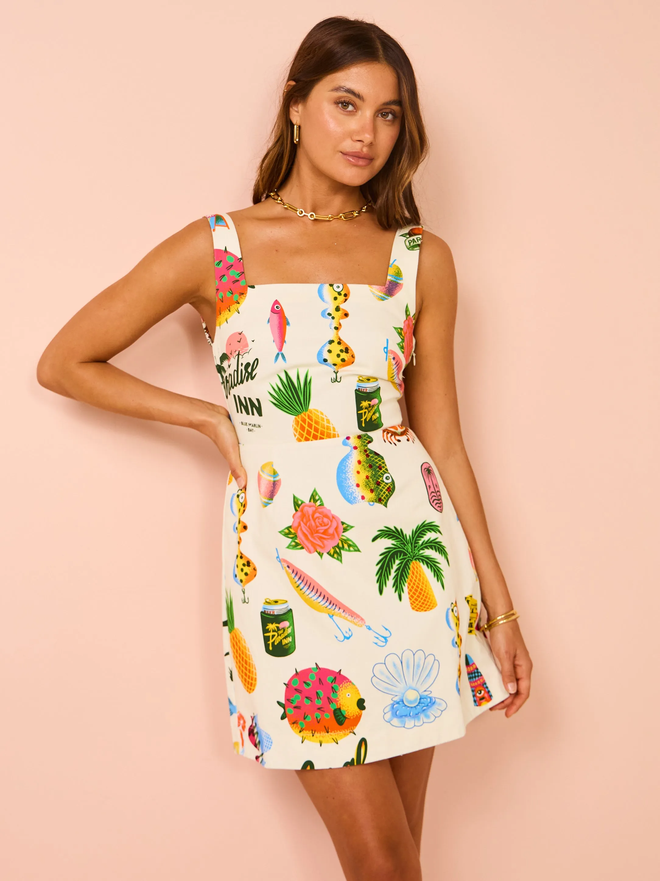 Alemais Samaki Mini Dress in Multi