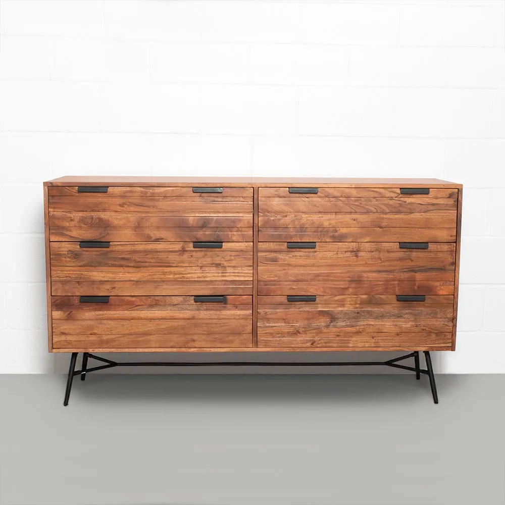 ARIA - Acacia 6-Drawer Dresser