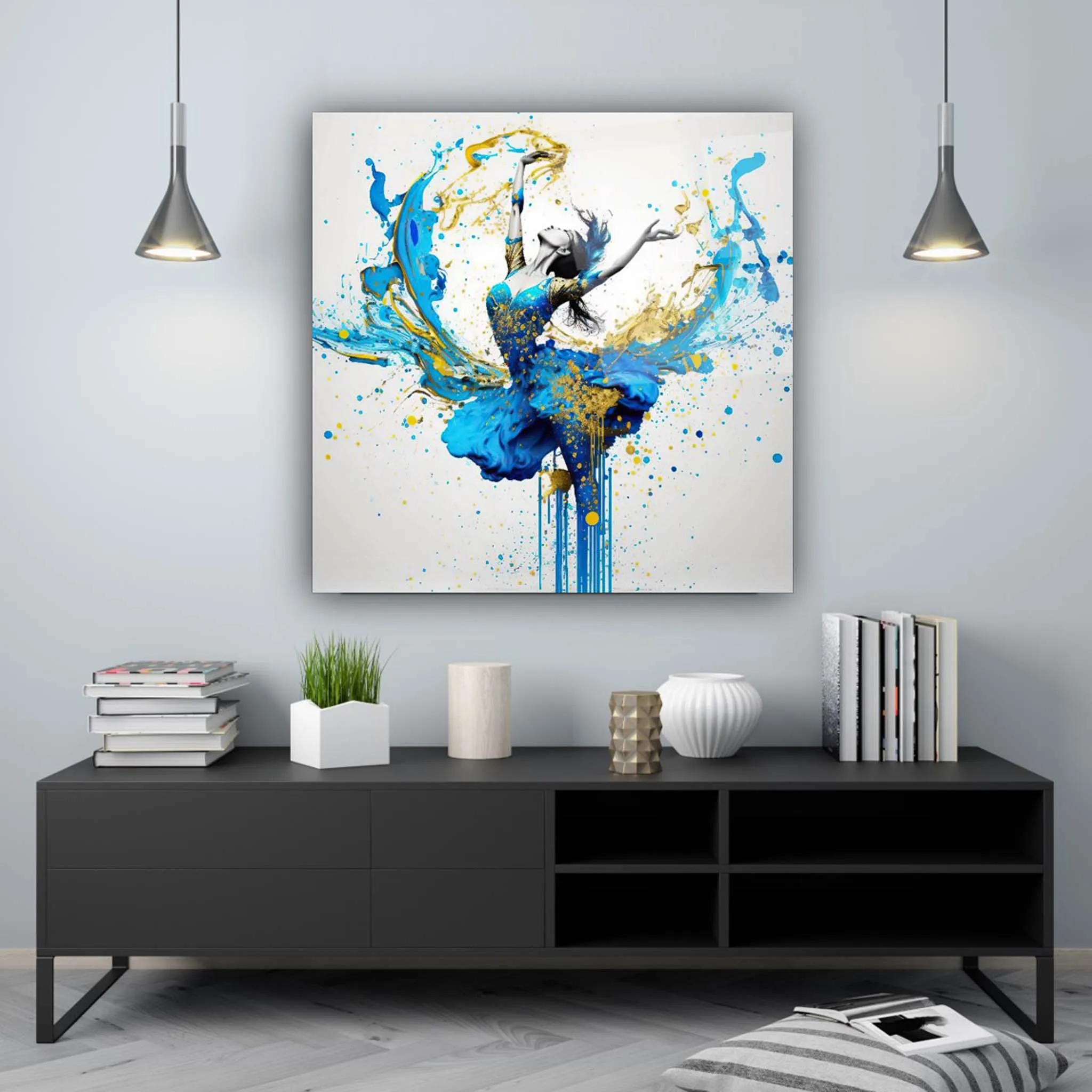 Ballerina Glass Wall Art 3