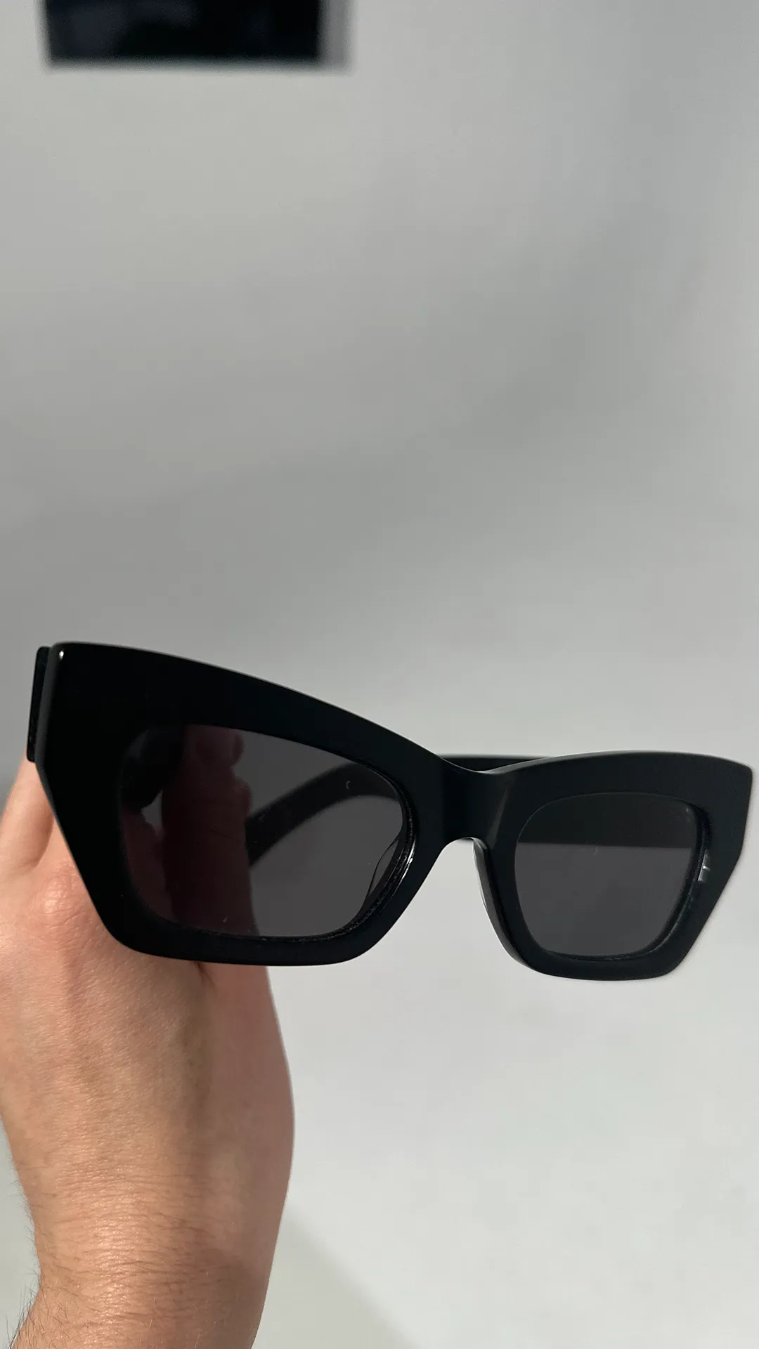 Black Chunky Cat Eye Sunglasses