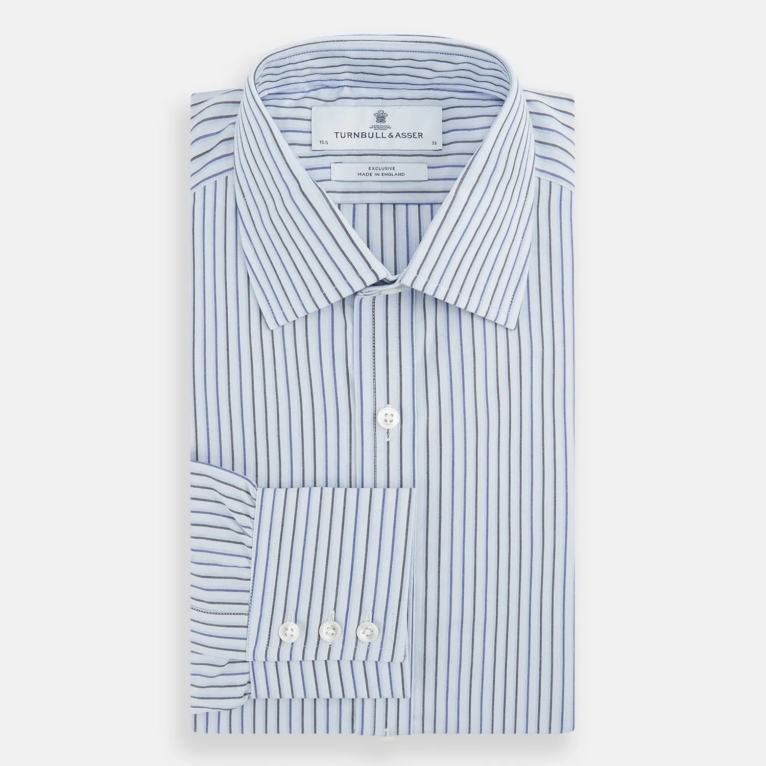 Blue Shadow Pinstripe Mayfair Shirt