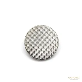 Button with Texture Metal Effect - B103 Gafforelli Srl