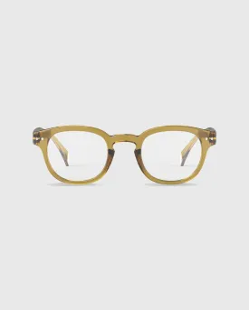 #C Reading Glasses in Golden Green