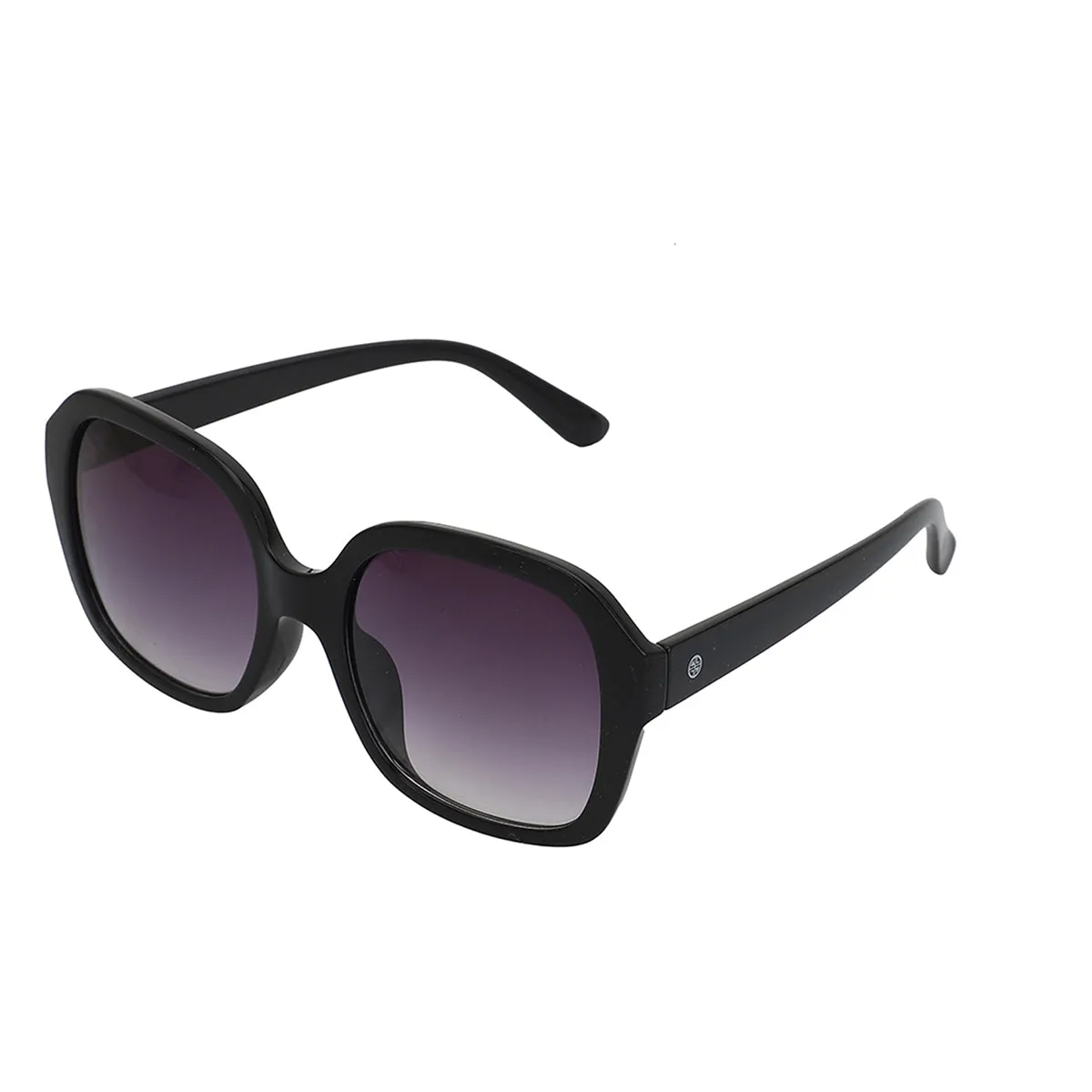 Carlton London Black Toned Uv Protected Oversized Sunglasses For Women