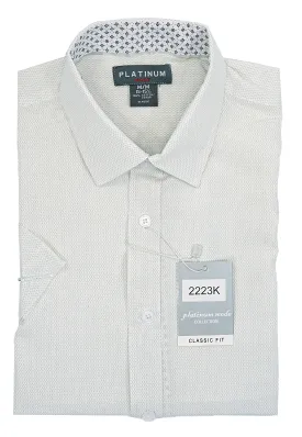 CASUAL SPORT SHIRT S/S OFF WHITE