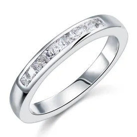 Channel Set Princess Cut Band