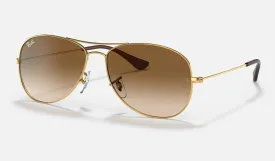 Cockpit - Gold w/ Light Brown Gradient Lenses (Non-Polarized)