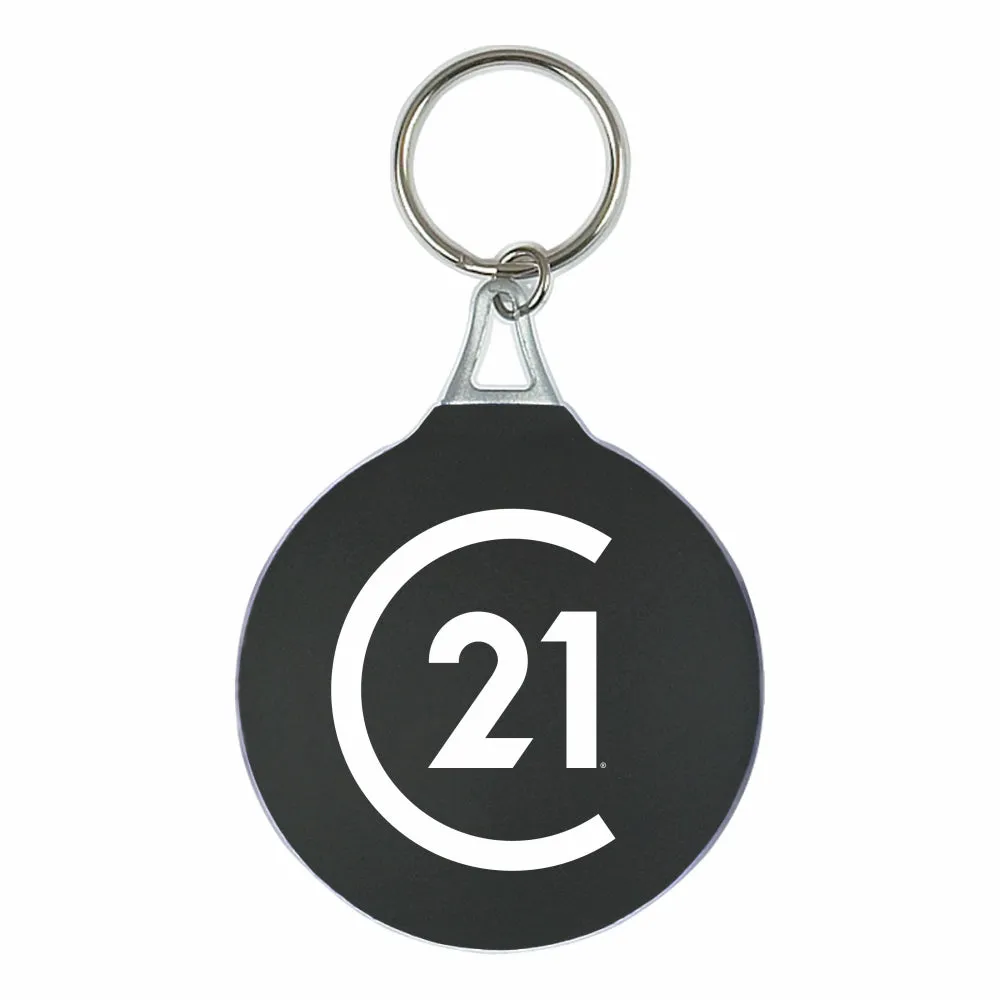 DBA Rubber Keyring With Microfiber Cleaning Cloth