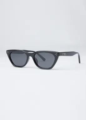 Frost Gray Unisex Cat-eye Sunglasses