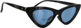 GLASSY BILLIE POLARIZED SUNGLASSES - BLACK BLUE