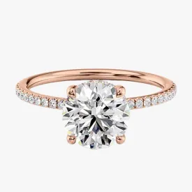 Hidden Halo Pavé Engagement Ring