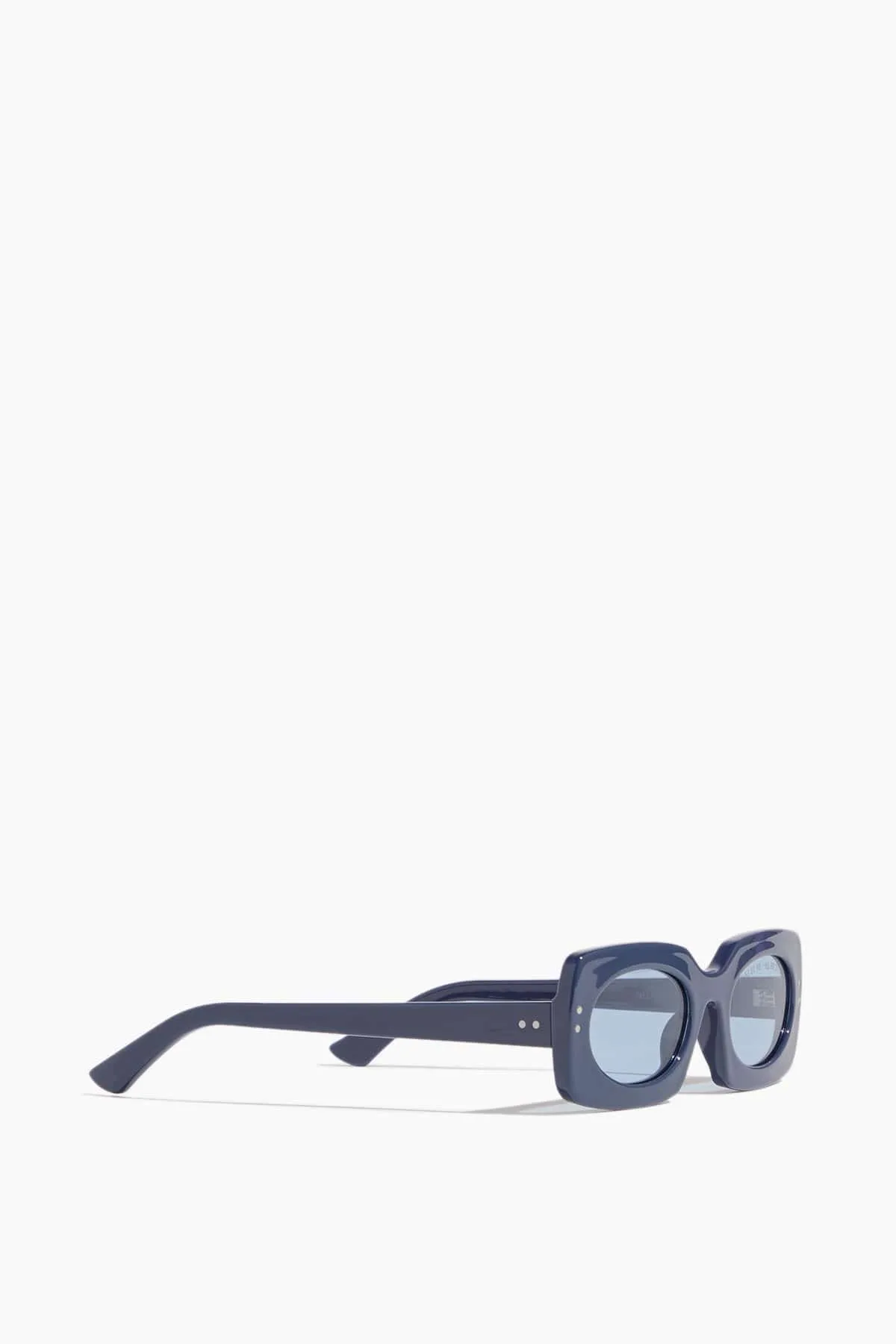 Inez and Vinoodh Rectangle Low Sunglasses in Navy