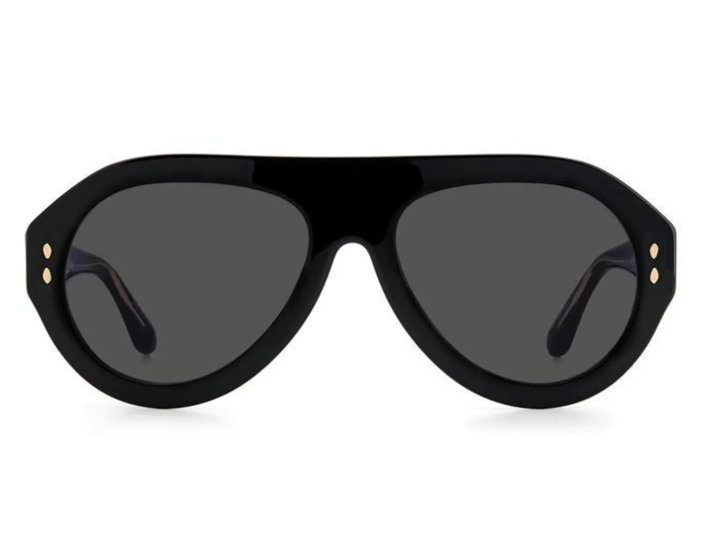 Isabel Marant IM 0001 Sleek Black Sunglasses without Nose Pads