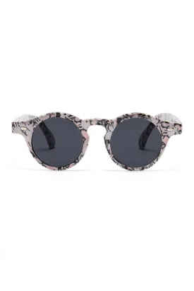 Joan 30s Sunglasses in White Leopard Print