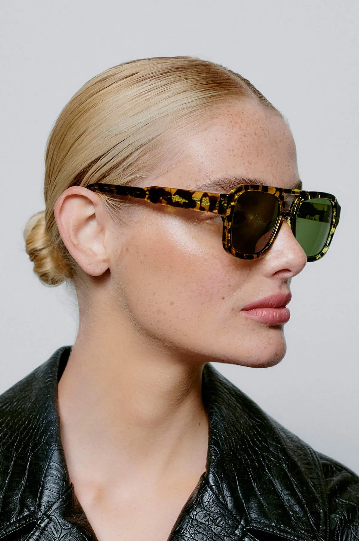 Kaya Sunglasses Black/Yellow Tortoise