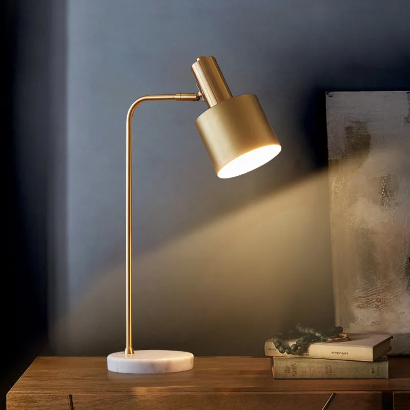 Lily Nordic Marble and Gold Table Lamp