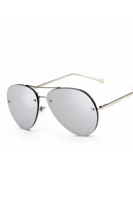 MIRROR TONE SILVER AVIATOR