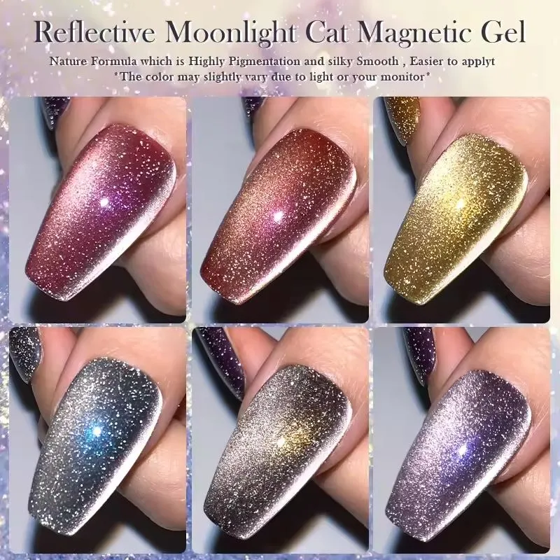 Moonlight Diamond Reflective Cat Eye Magnetic Gel Polish Born Pretty