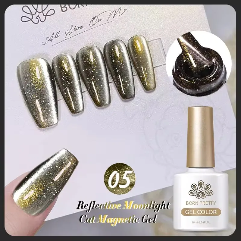 Moonlight Diamond Reflective Cat Eye Magnetic Gel Polish Born Pretty