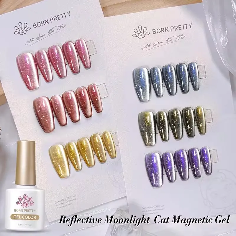 Moonlight Diamond Reflective Cat Eye Magnetic Gel Polish Born Pretty