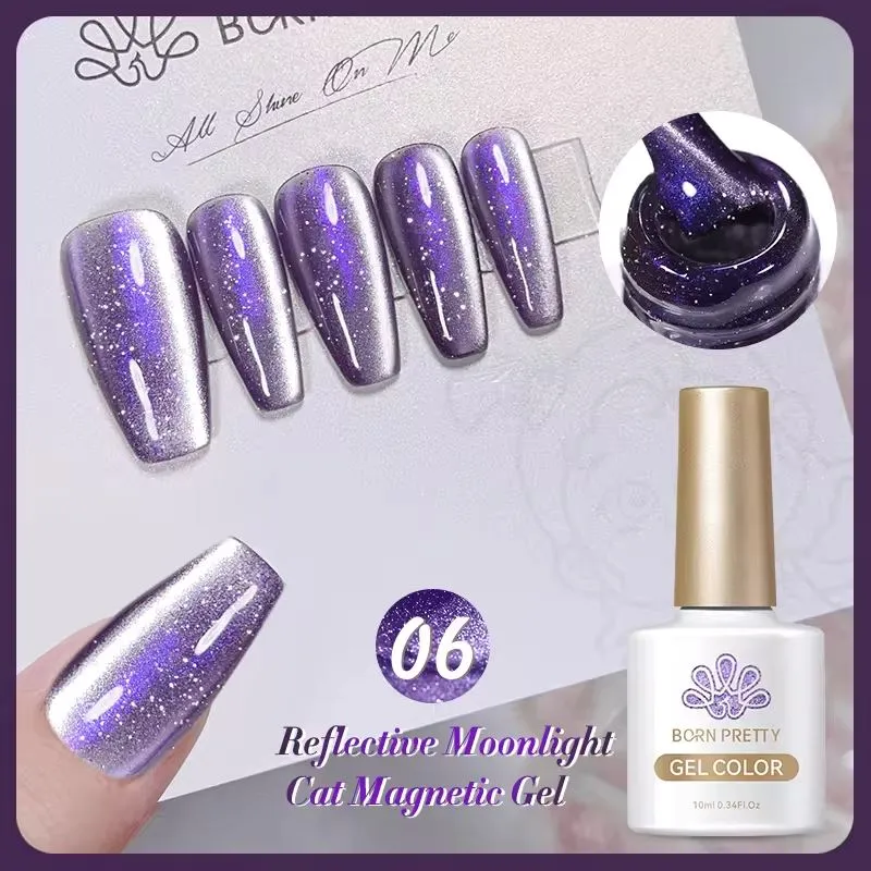 Moonlight Diamond Reflective Cat Eye Magnetic Gel Polish Born Pretty