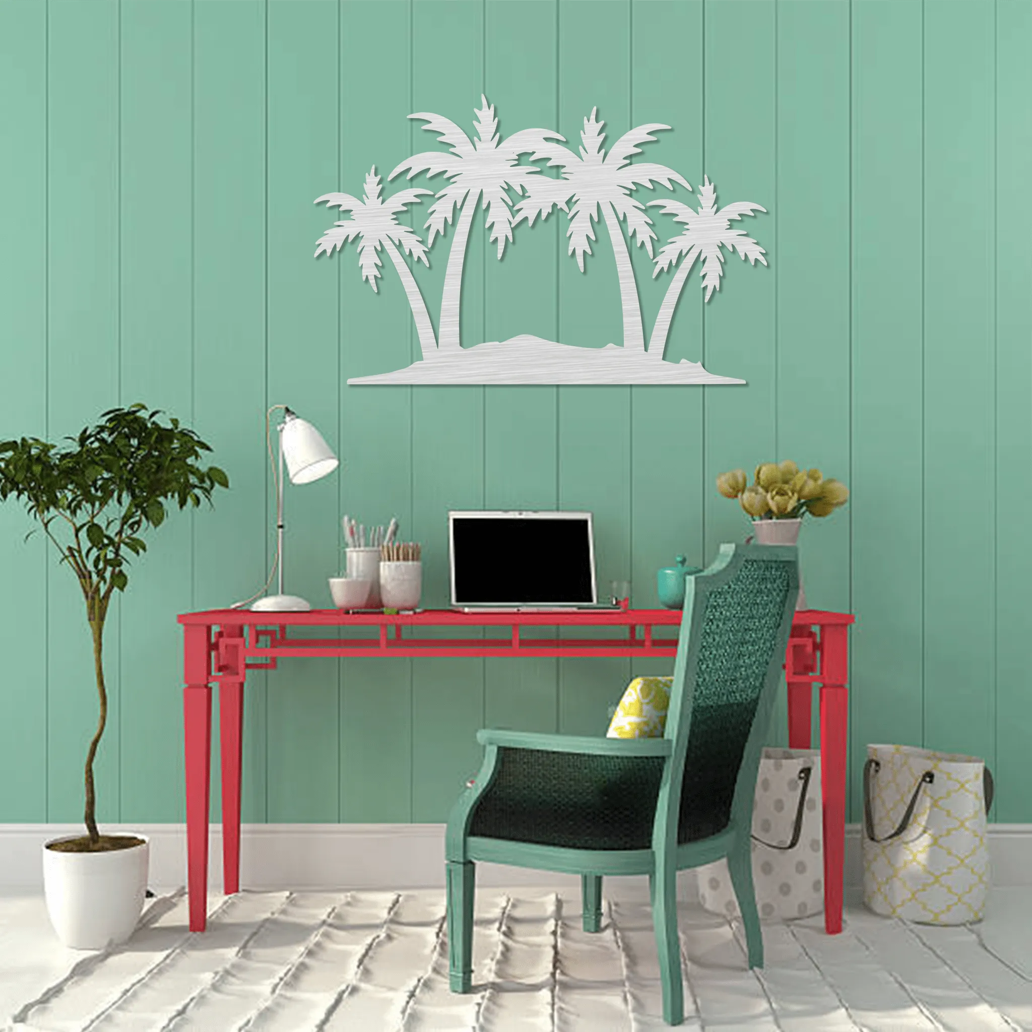 Palm Trees - Metal Wall Art