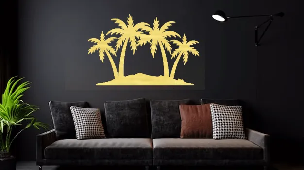 Palm Trees - Metal Wall Art