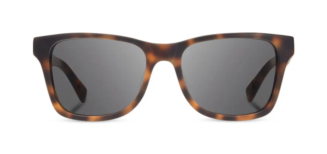 Shwood Canby XL Acetate Sunglasses - Matte Brindle/Elm Burl - Grey Polarized