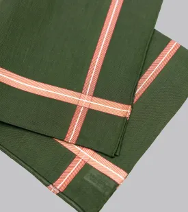 Simonnot Godard Chevron Handkerchief Military Green