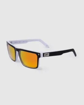 UNIT Primer Sunglasses - Matte Black White Polarised