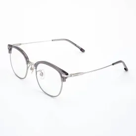 Ward Eyewear Blue Light Blocking Glasses in Turret Matt Silver