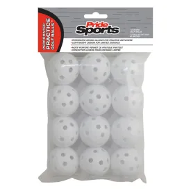 White Perforated Practice Balls