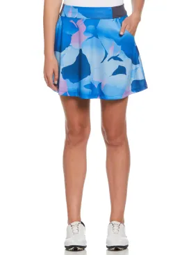 Women's 16" Abstract Gradient Print Flounce Golf Skort