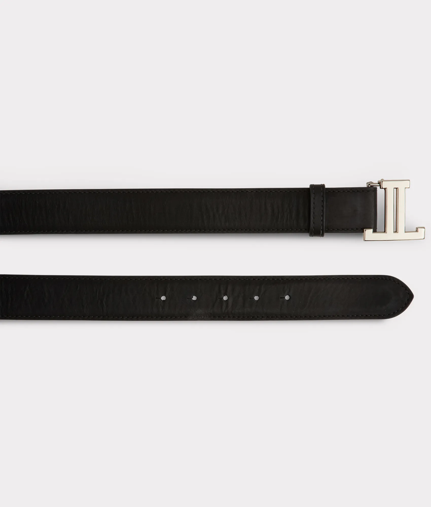 Women's Mirrored L Belt :: Black